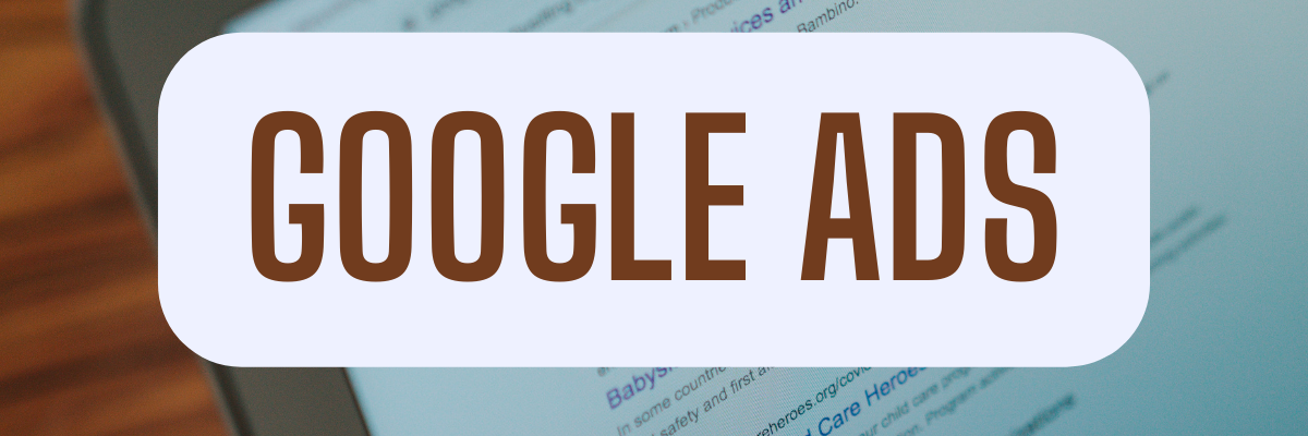 Google Ads shown on a laptop with a Google search results page