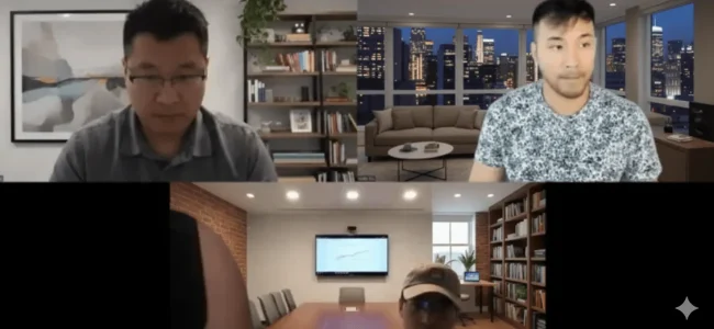 zoom meeting with the clients