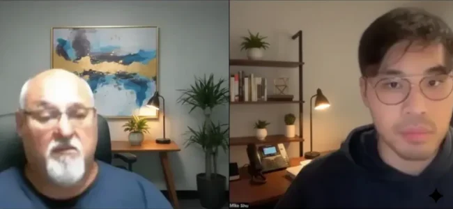 seo call meedting with the client