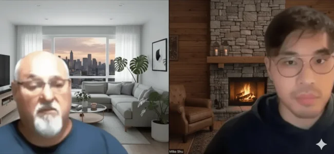 zoom call with the client