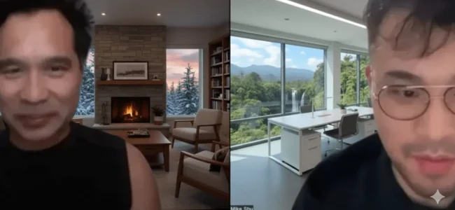 zoom call with the client