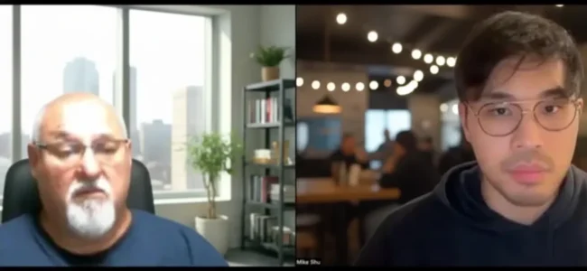 Las Vegas business owner having an SEO consultation