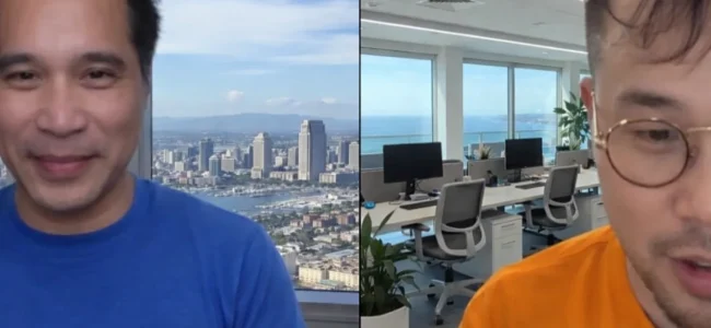 Los Angeles business owner in virtual SEO meeting