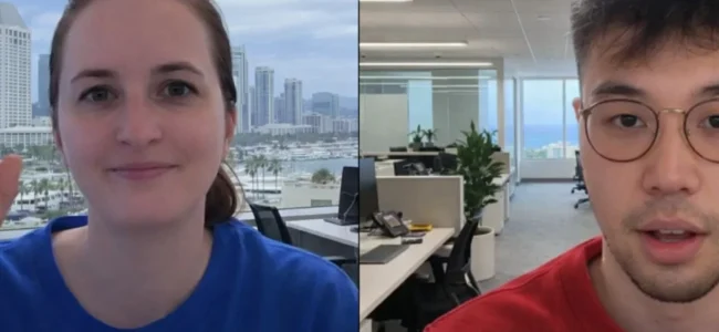 Marketing analyst reviewing SEO metrics and website traffic with a client on a video call in Denver, CO