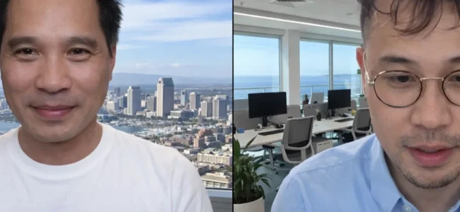 Marketing professional analyzing web performance and search optimization results during a video call in Denver, CO