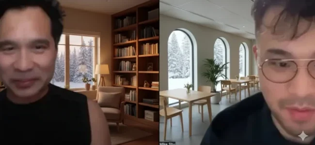 Mike in a client consultation call