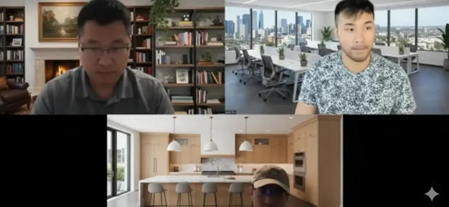 Mike in a virtual business meeting