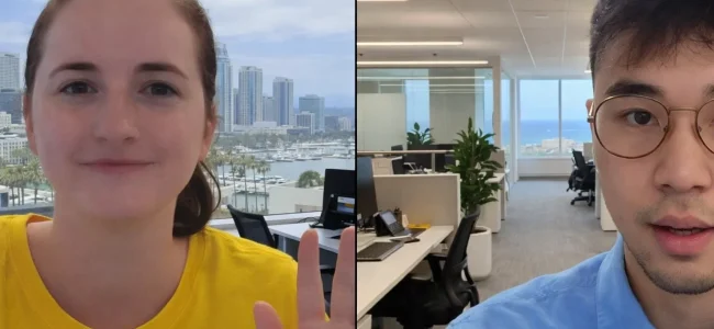 SEO consultant going over performance metrics with a client on a video conference in NYC, NY