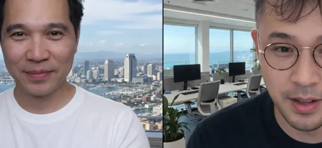 SEO consultant speaking on a video call with a client based in NYC, NY