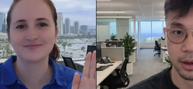 SEO expert discussing website performance with a client during a video meeting in NYC, NY