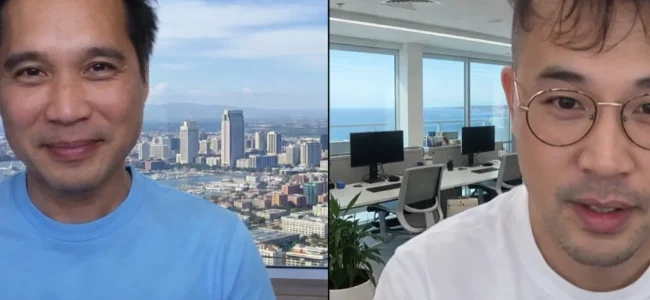 SEO expert presenting site analytics and insights during an online client meeting in NYC, NY