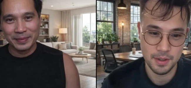 SEO strategist reviewing website performance metrics with a client on a video call in NYC, NY