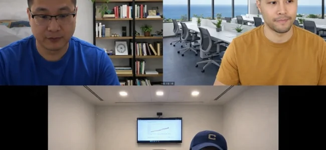 Video conference discussing SEO strategy with a NYC business