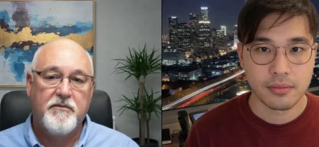 Virtual SEO strategy session with a client in Denver, CO analyzing web analytics