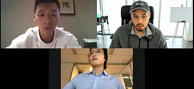 seo clients during zoom meeting